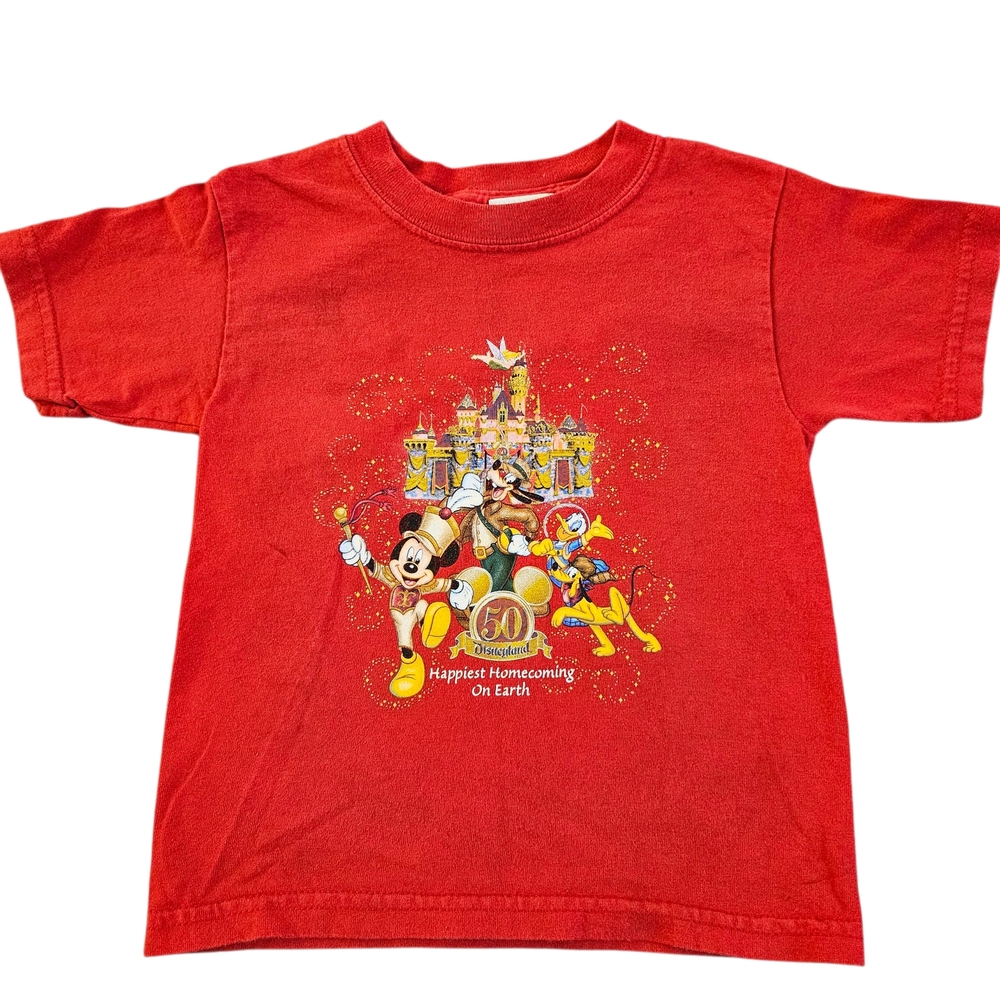 Vintage‎ Disneyland 50th Anniversary Happiest Homecoming 2T Toddler Graphic Tee
